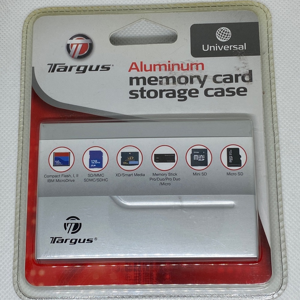 Targus Aluminum Memory Card Storage Case NWT